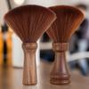 Portable Wooden Barber Brush With Soft Bristles Compact Design For Travel Professional Haircut Aftercares Essential