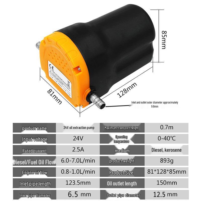 12V/24V Electric Self-Priming Mini Diesel Oil & Water Extractor Pump for Cars