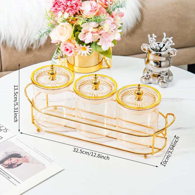 ZISIZ Glass Tea Storage & Organizer Jar Set