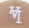 New Era Cap Hat Los Angeles Dodgers Down LA 9FORTY Snapback LA Unisex Free 'Upside Logo' A-Frame Men's (JP, Alphabet, Size, Beige) [Item]