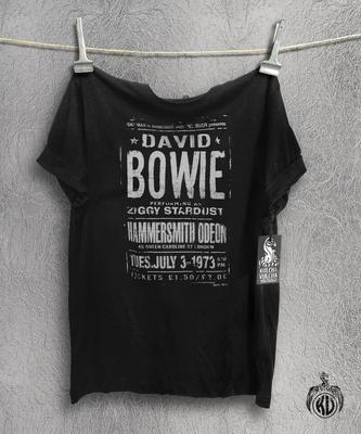 David Bowie T-Shirt, 100% gekämmte Baumwolle, Fair Wear Approved Unisex T-Shirt