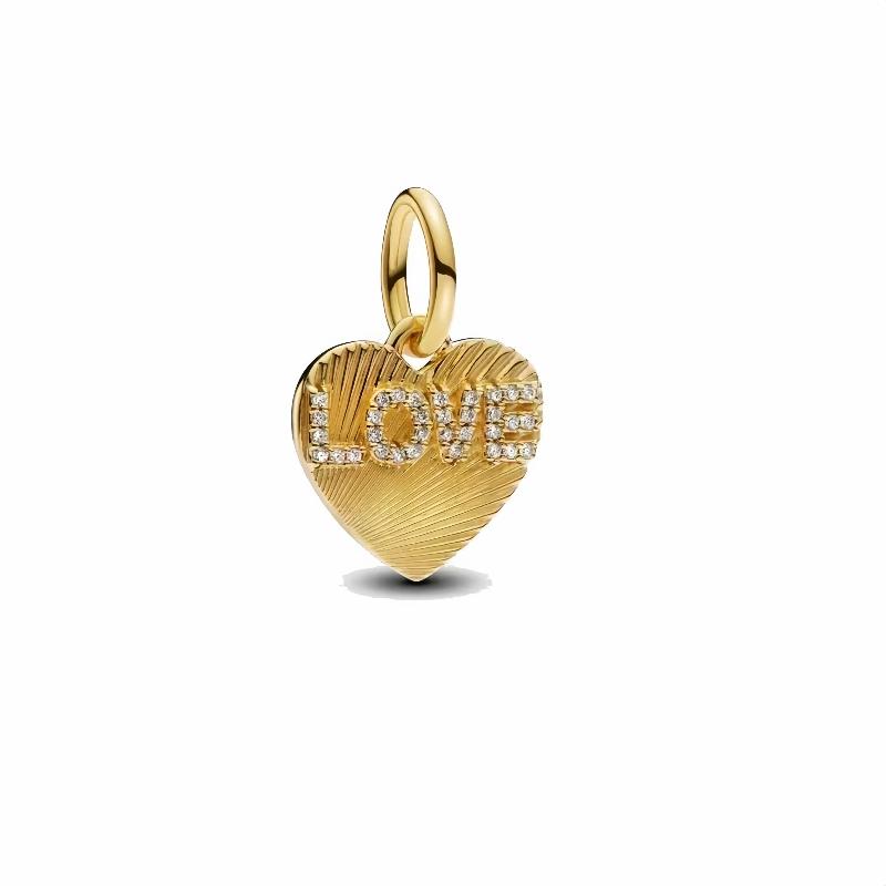 Copper Metal Christmas Eve&Starlight&Love&Sun and Moon Dangle Charm Bead Component Compatible With Do It Yourself Bracelet High Quality Fine Jewelry