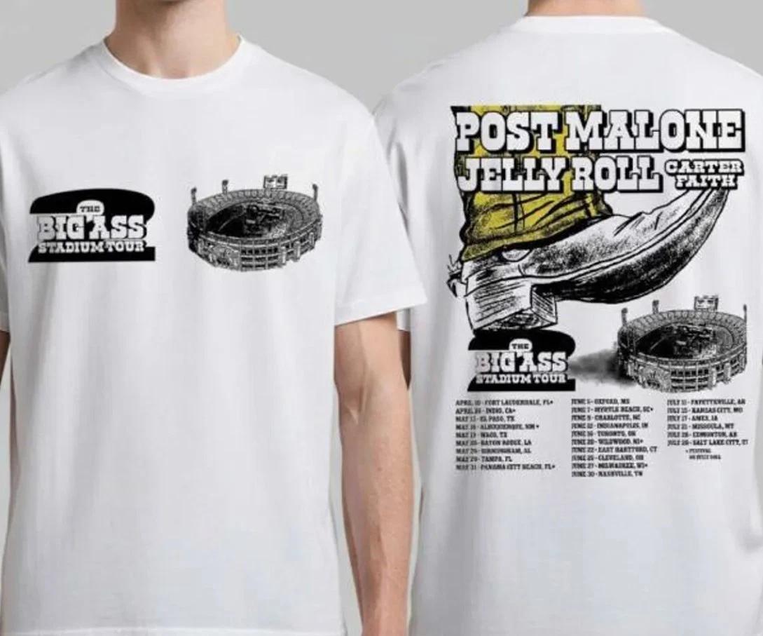 Post Malone Big Ass Stadium Tour 2026 T-Shirt – North America Dates – 2-Sided 3XL