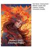 Anime Characters Coloring Book for Adults Teens Skull Woman Coloring Book DIY Stress Relief Art Book