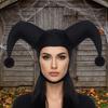 Triangle Shape Halloween Party Hat Decorative Mardi Gras Cap Classic Clown Hat  Festival Parade