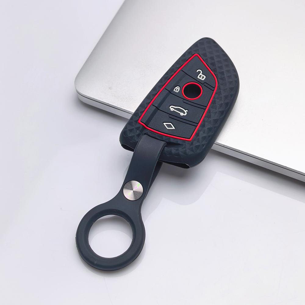 Key Fob Cover for BMW I5 X1 X2 X3 X4 X5 X6 X7 Anti-Scratch Guard Shockproof Protection Soft Grip Texture Responsive Button Touch Dust Resistant Cover