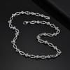 Xiaomi Vnox Personality Thorn Knot Links Necklaces for Men Women,Unisex Stainless Steel Geometric Chain Collar,No Fade Irregular Choker