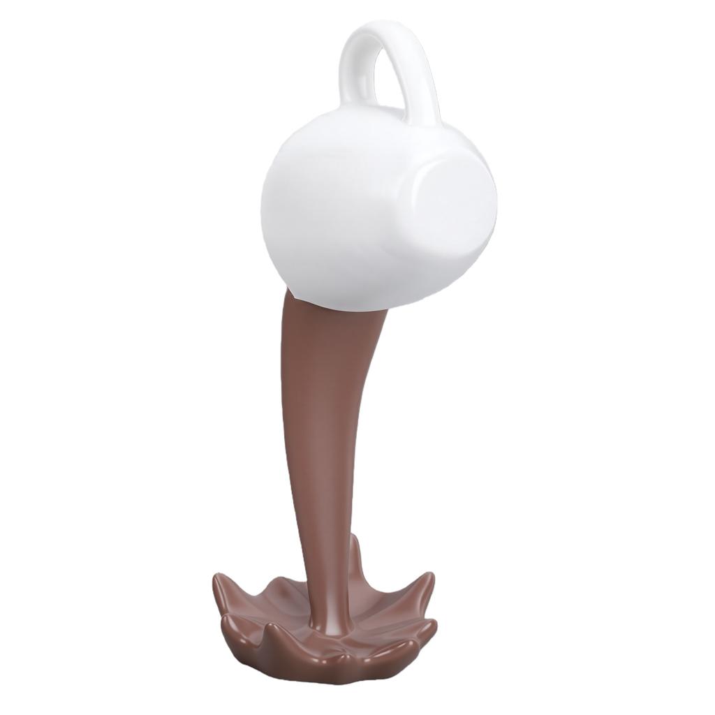 Floating Coffee Cup Sculpture Pouring Spilling Coffee Mug Resin Art Decoration Ornament for Home