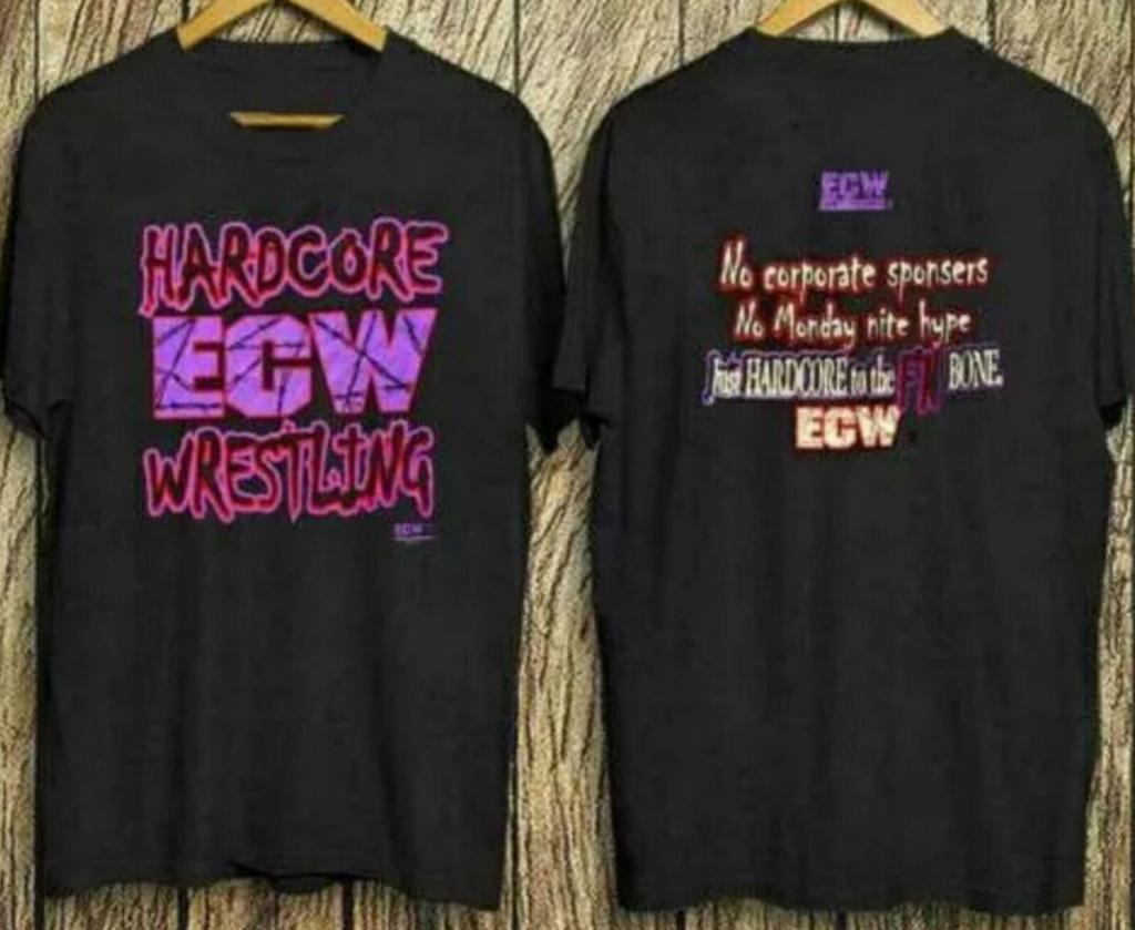 Oryginalna koszulka ecw hardcore wrestling lata 90. Vintage Prezent S-5XL