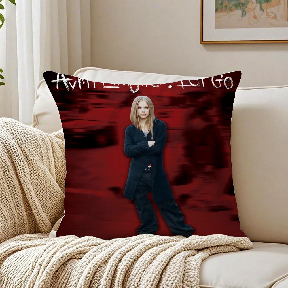 Pop Punk Canadian AAvril Lavigne Cushion Cover Pillowcase Antidustmite Living Room Sofa Decor Cushion Room