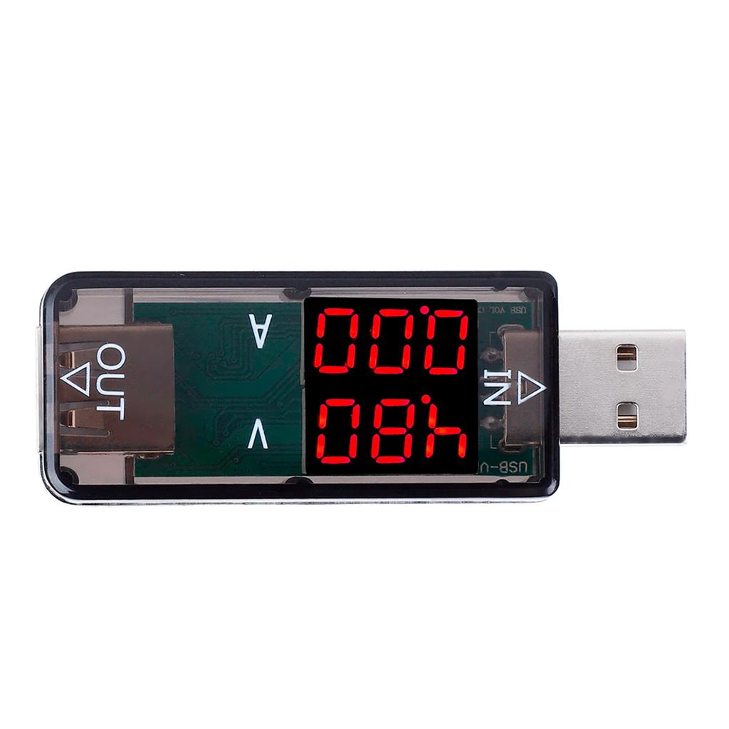 USB Color LCD Voltmeter Ammeter Current Meter Multimeter r USB Tester (Blue)