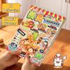 ZIYI Food Stickers Set Food Scene Stickers Creative Fun Relief Stress DIY Food Platter Stickers for Students and Adults