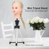 Sturdy Wig Stand Tripod Aluminum Alloy Hair Dressing Stand Wig Tripod Stand  For Hair Salon