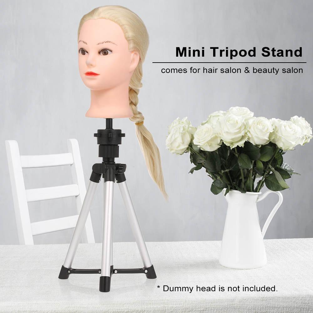 Sturdy Wig Stand Tripod Aluminum Alloy Hair Dressing Stand Wig Tripod Stand  For Hair Salon