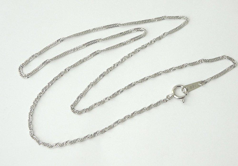 And Me Jewelry Pure Platinum 999 Necklace Chain Screw Type Loose 45cm [You Box] - [Gift Wrapped]