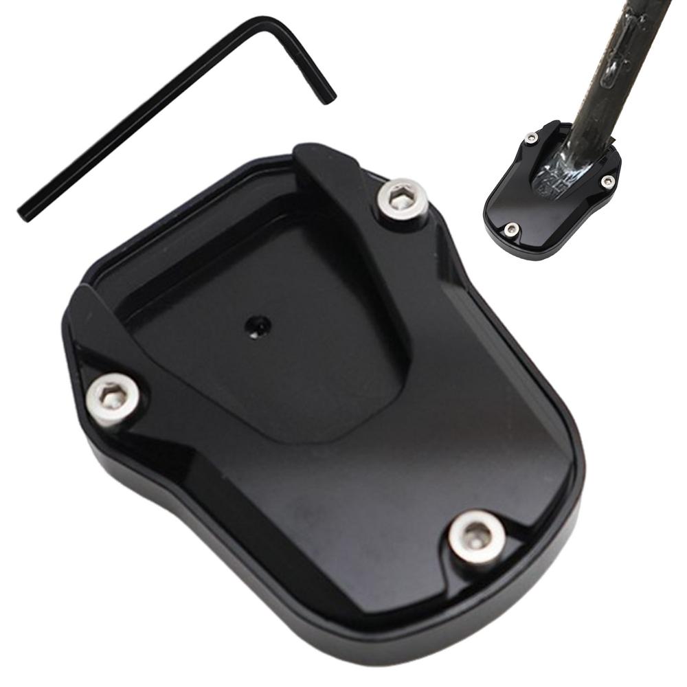 Kickstand Plate Aluminum Alloy Parking Support Stand Wear-Resistant Heavy-Duty Motorbike Accessories For Daily Commuting Camping