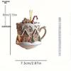 Christmas Coffee Cup Ornaments Coffee Mug Decorative Tree Hanging 2025 Xmas Navidad 2026 New Year Easter Bunny Party Supplies