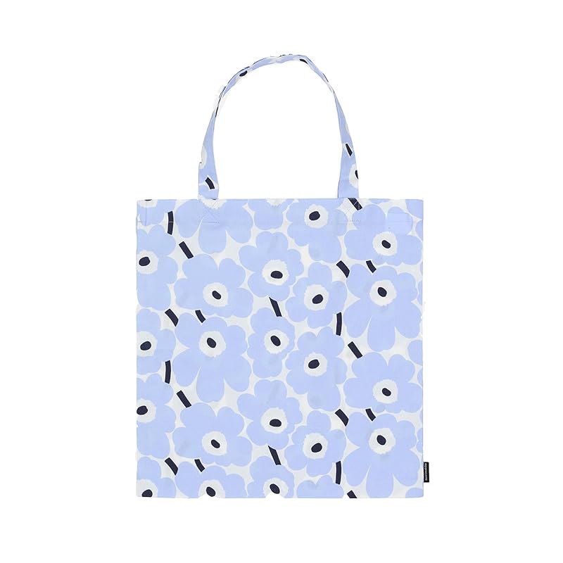 

[Marimekko] Asia limited Mini Unikko tote bag 44×43cm ladies 52_1_52249473682 F Light blue x white