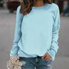 Damen Fleecpullover Langarm Sweatshirt Lässiges Fitness Top