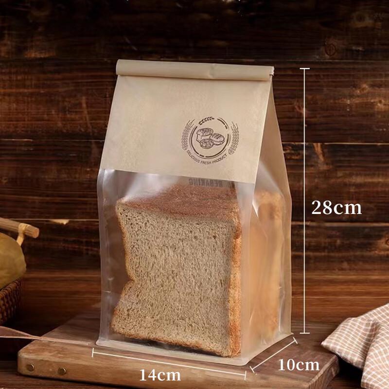Kraft Paper Bread Toast Bags with Window