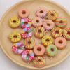 10Pcs Random Assorted Donut Resin Charms For Diy Jewelry Earrings Keychains And Dollhouse Accessories