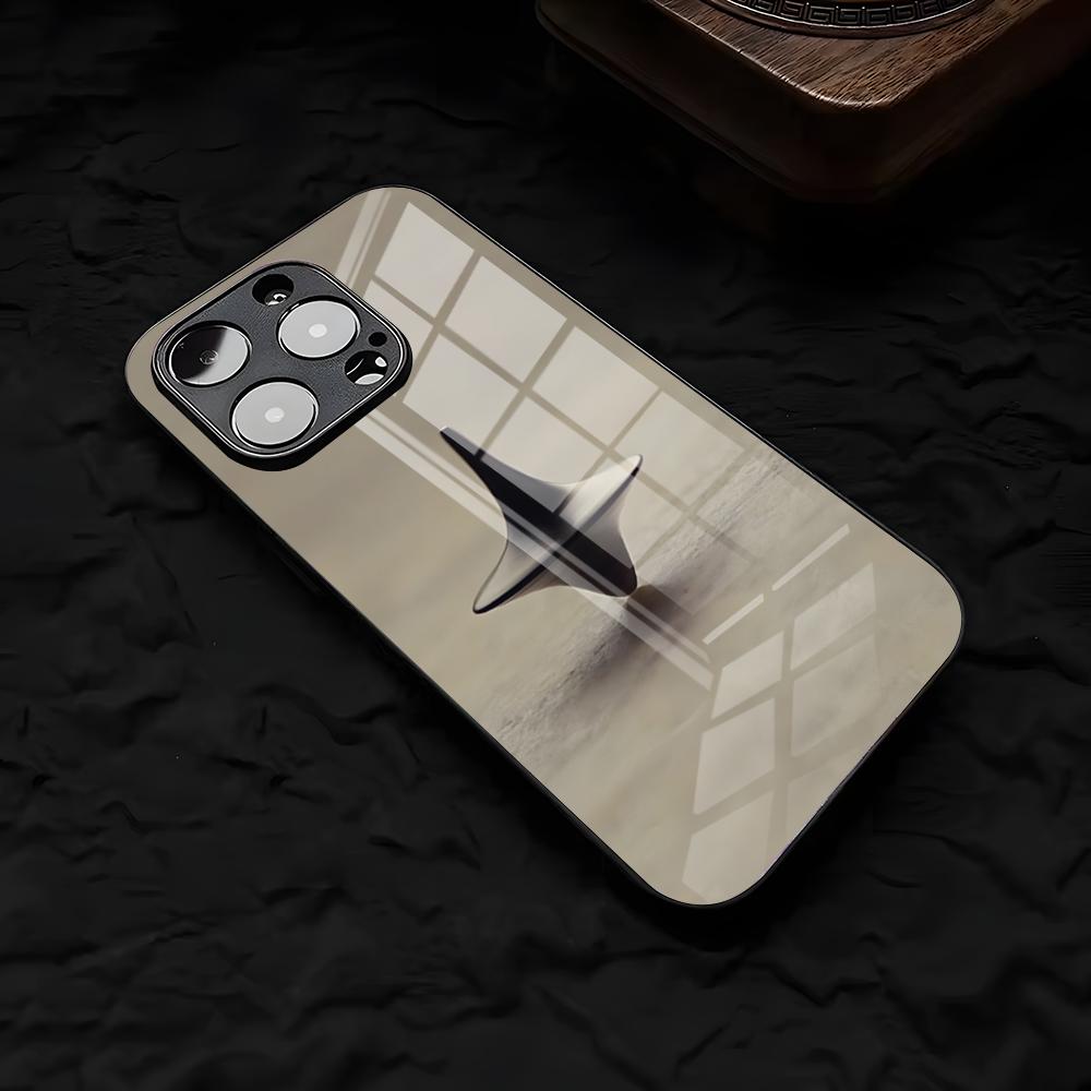 W-works I-Inception Phone Case For IPhone 17 Air 16 E Pro Max 15 14 13 Mini 12 Pro 11 Max Plus Black Glass Cover