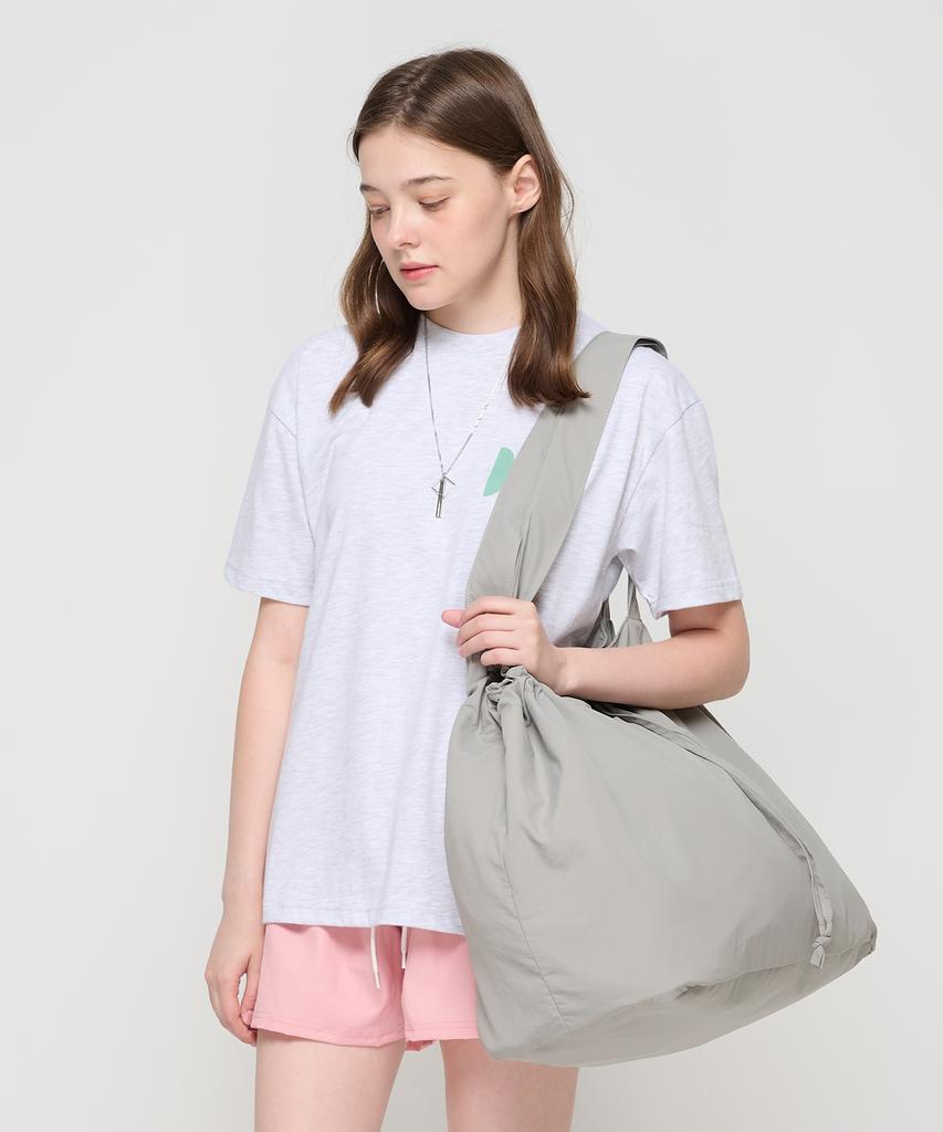 Roidesrois Travel String Big Hobo Bag (Grey)