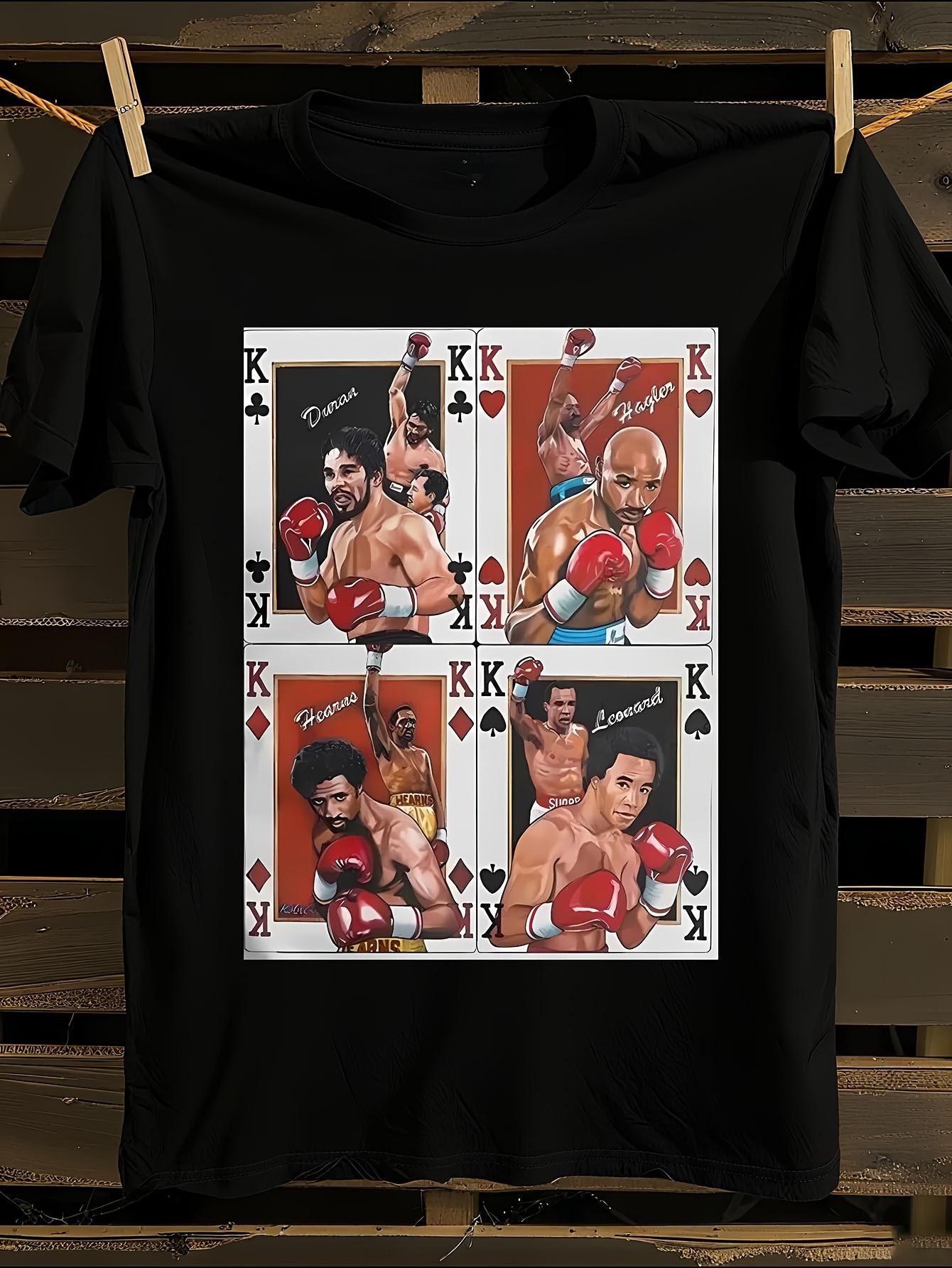 Four Kings Boxers Duran Hagler Hearns Leonard T-shirt XXXL