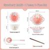 Cute Cartoon Ceramic Dinnerware Set: Bowls, Plates, and Chopsticks for Single Person