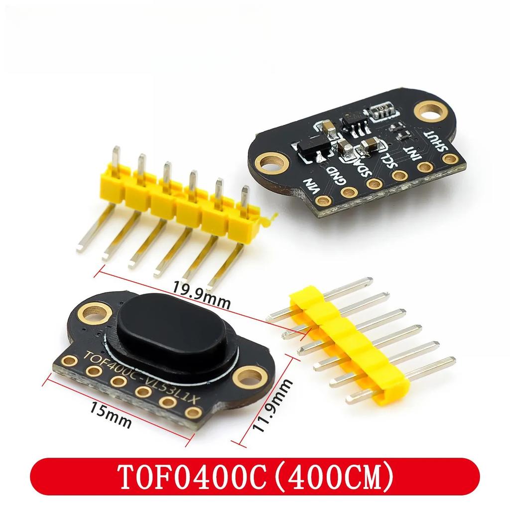 VL6180/VL53L0X/VL53L1X Flugzeit (ToF) Laser-Entfernungsmesssensormodul TOF050C TOF200C TOF400C 50CM/2M/4M IIC für Arduino STM32