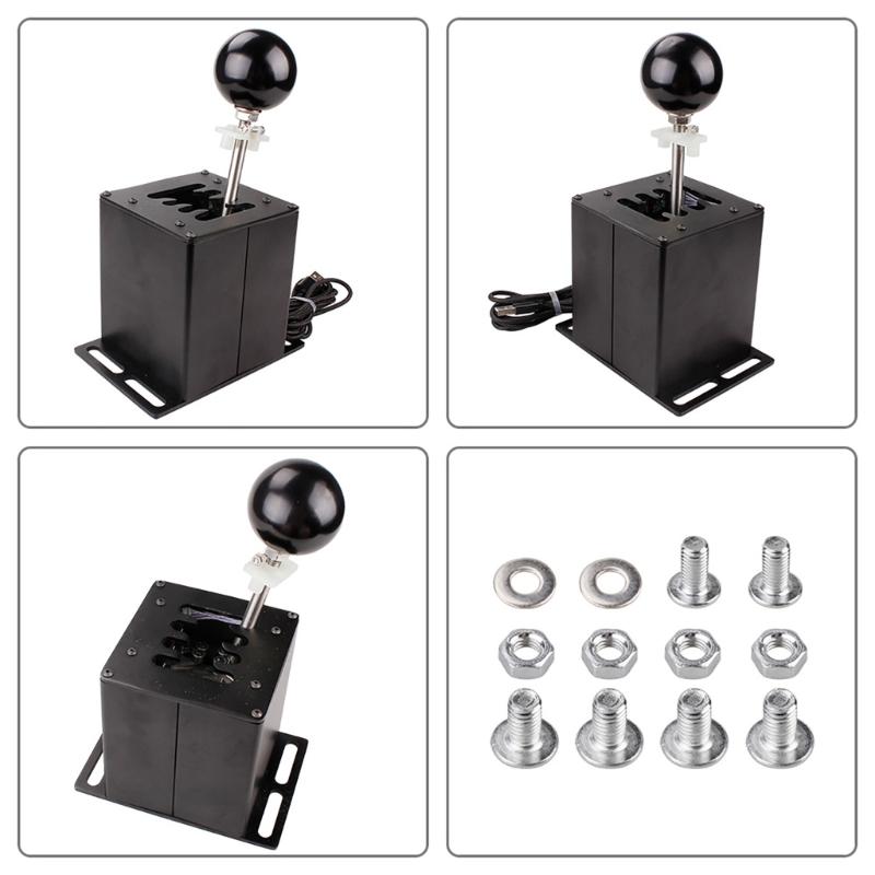 Upgraded Racing Game Gear Shifter 6+R/7+R Simulation Game H Gear Shifter Metal Alloy Lightweight Used for G27 G29 T300