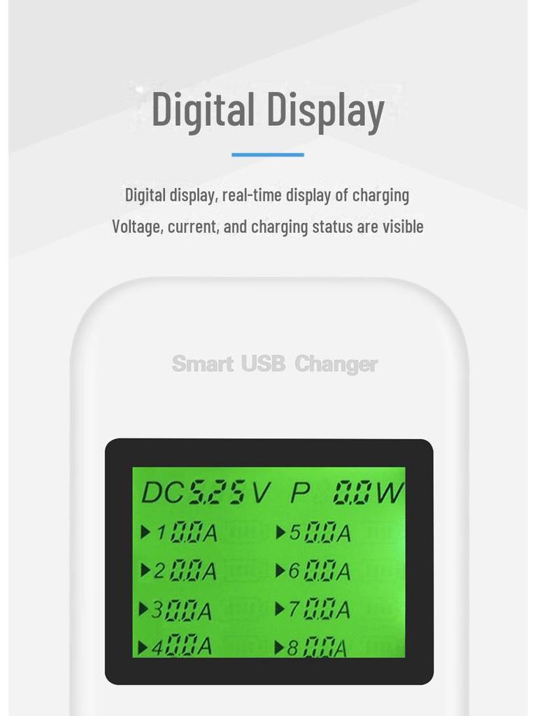 8-Port Multi-Function USB Charger Adapter 5V2.4A
