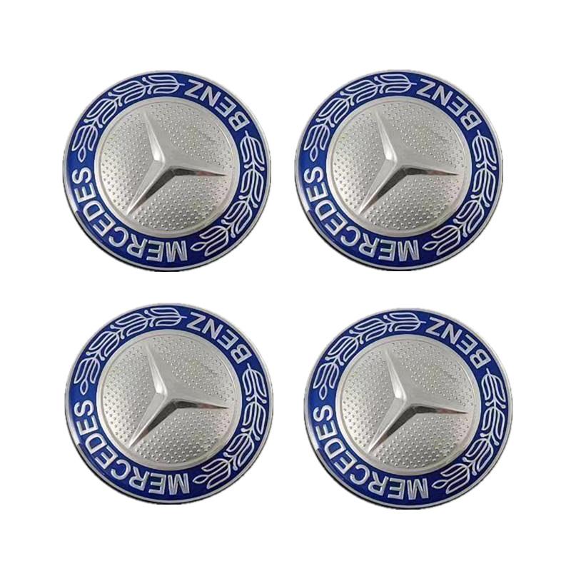 Car Sticker 4PCS 56mm 65mm Car Wheel Center Logo Hub Cap For Mercedes Benz W204 C218 A207 C117 CLA CLS E Class W212 S212 X166 W1