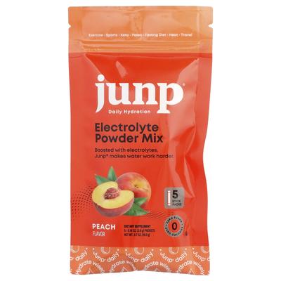 Electrolyte Powder Mix, Peach, 5 Stick Packs, 3.9g (0.14oz) Each