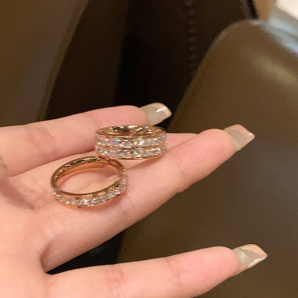 Women's Titanium Zircon Star Ring - Elegant, Non-Fading Design for Pinky or Bestie Gifts.
