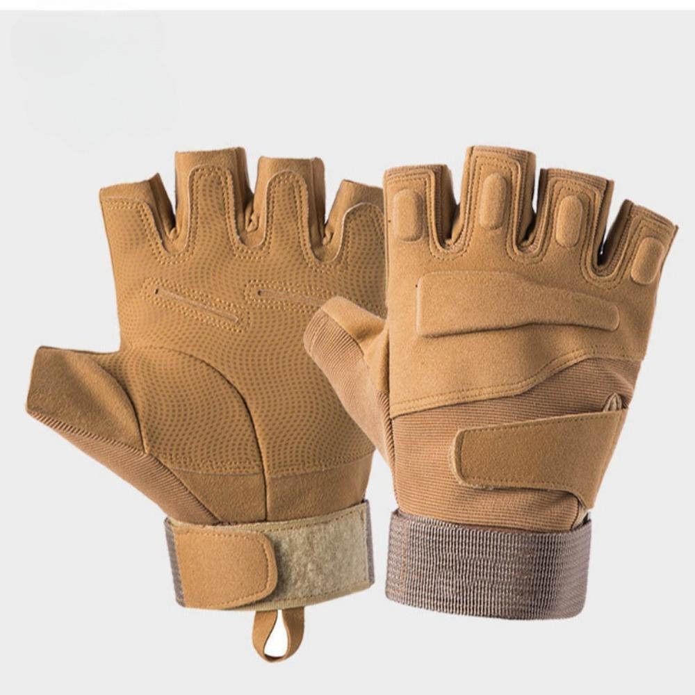 Outdoor Tactical Gloves Men and Women Field Military Fans Mountaineering Sports Motorcycle Riding Shade Fitness Half Finger Gloves