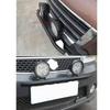 Car Front License Plate Mounting Bracket Black Universal Fit Front Grille LED Spotlight Holder for Automobiles