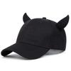 Children Ox Horn Adjustable Hip Hop Baseball Hat Golf Caps Spring Autumn Outdoor Leisure Hats Travel Accessories for Boys Girls