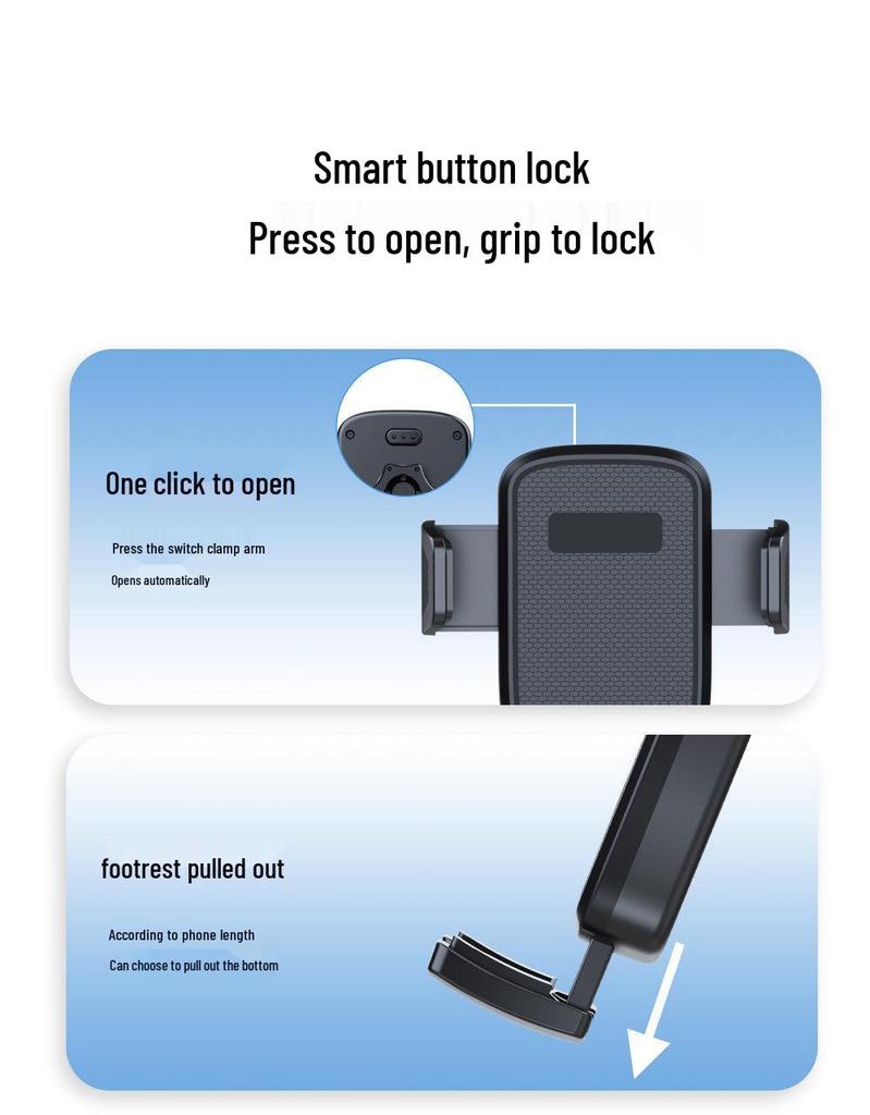 Universal Rotating Phone Holder for Car - Suction Cup Mount for Dashboard and Windshield