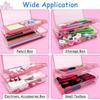 Large Capacity Double Layer Translucent Plastic Pencil Box with Snap-Tight Lid, Durable Hard Pencil Case for Pens, Pencils, School & Office Supplies
