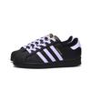 adidas Oryginalne SUPERSTAR Antypoślizgowe Odporne na ścieranie Niskie Buty Skateboardowe Unisex Czarne EG4959(Zespół746-)