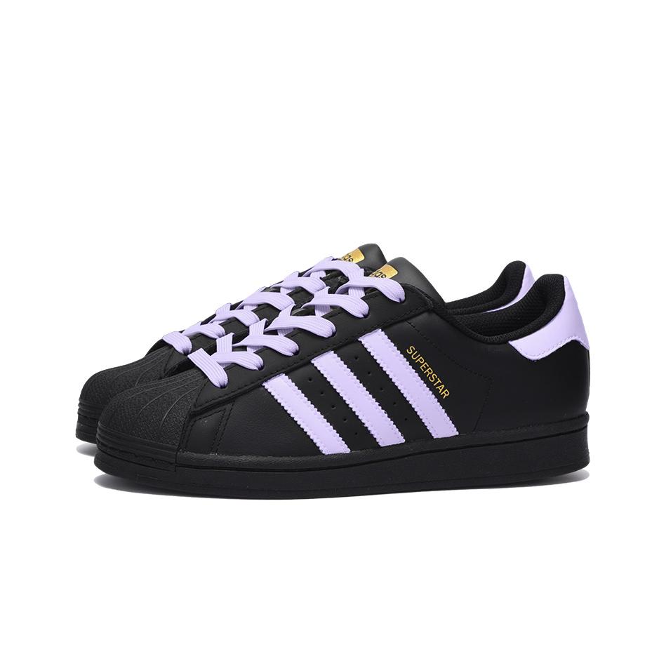 adidas Oryginalne SUPERSTAR Antypoślizgowe Odporne na ścieranie Niskie Buty Skateboardowe Unisex Czarne EG4959(Zespół746-)