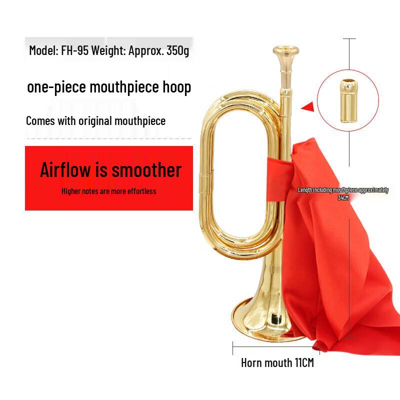 

GOWKE FH95 C-Key Brass Bugle 1