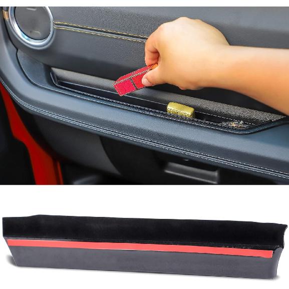 Savadicar Grab Bar Tray With Microfiber Compatible With 2024 2025 Jeep Wrangler (JL) And Gladiator (JT), Passenger Side GrabTray Storage Organizer,