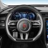 Hongqi H6/H9/HS3/H5 Steering Wheel Covers; Nappa Leather, Ultra-Thin, Non-Slip, Sweat-Proof, Original Color.