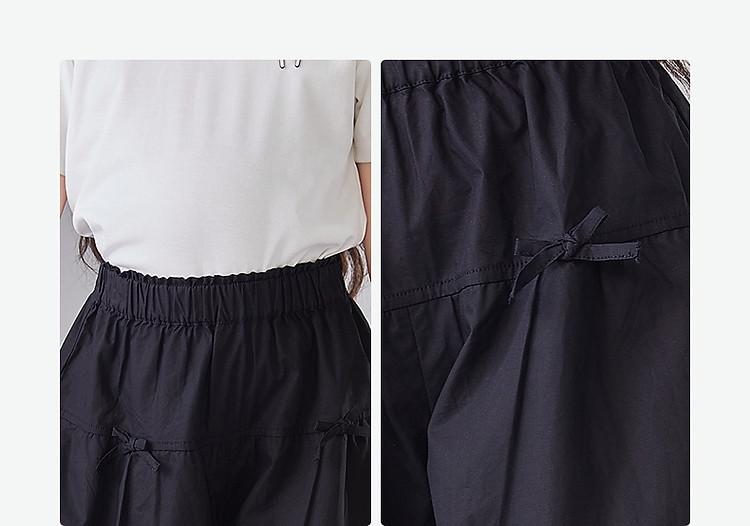 Girls' Casual Pants with Ear Fungus Edge Flower Bud Outer Shorts