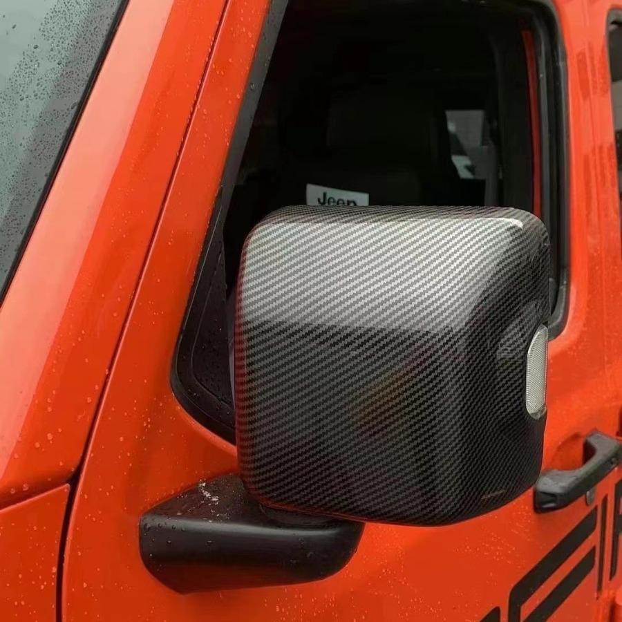 

Carbon Fiber Rearview Mirror with Light for Jeep Wrangler Reversing Assist