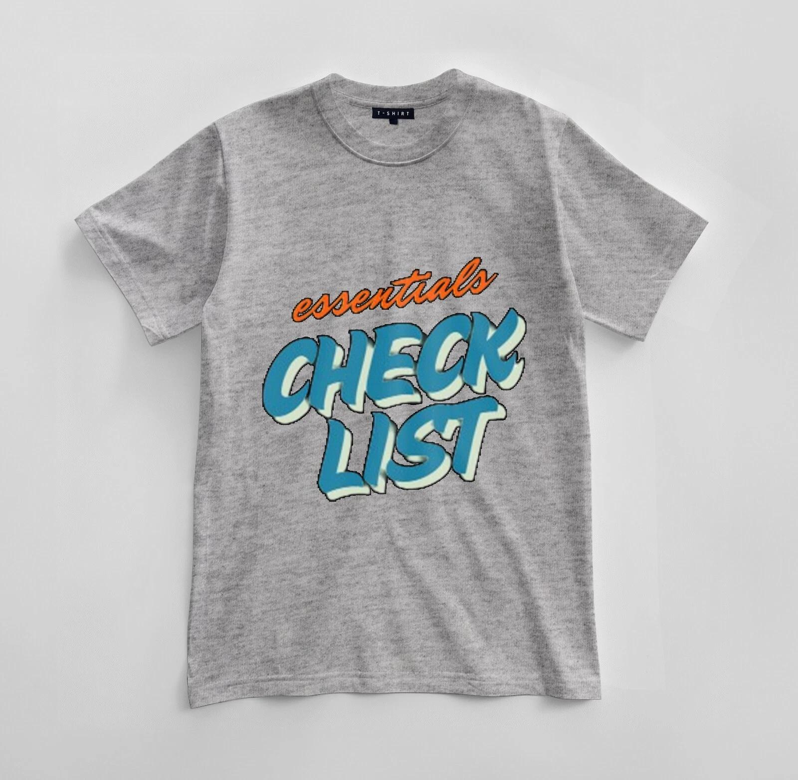 

Custom Essentials Checklist T-shirt Design Unisex Jersey Short Sleeve Tee 4XL