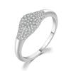 Gold Stacking Rings for Women Hollow Micro-inlaid Zircon Crystal Punk Korean Jewelry R733
