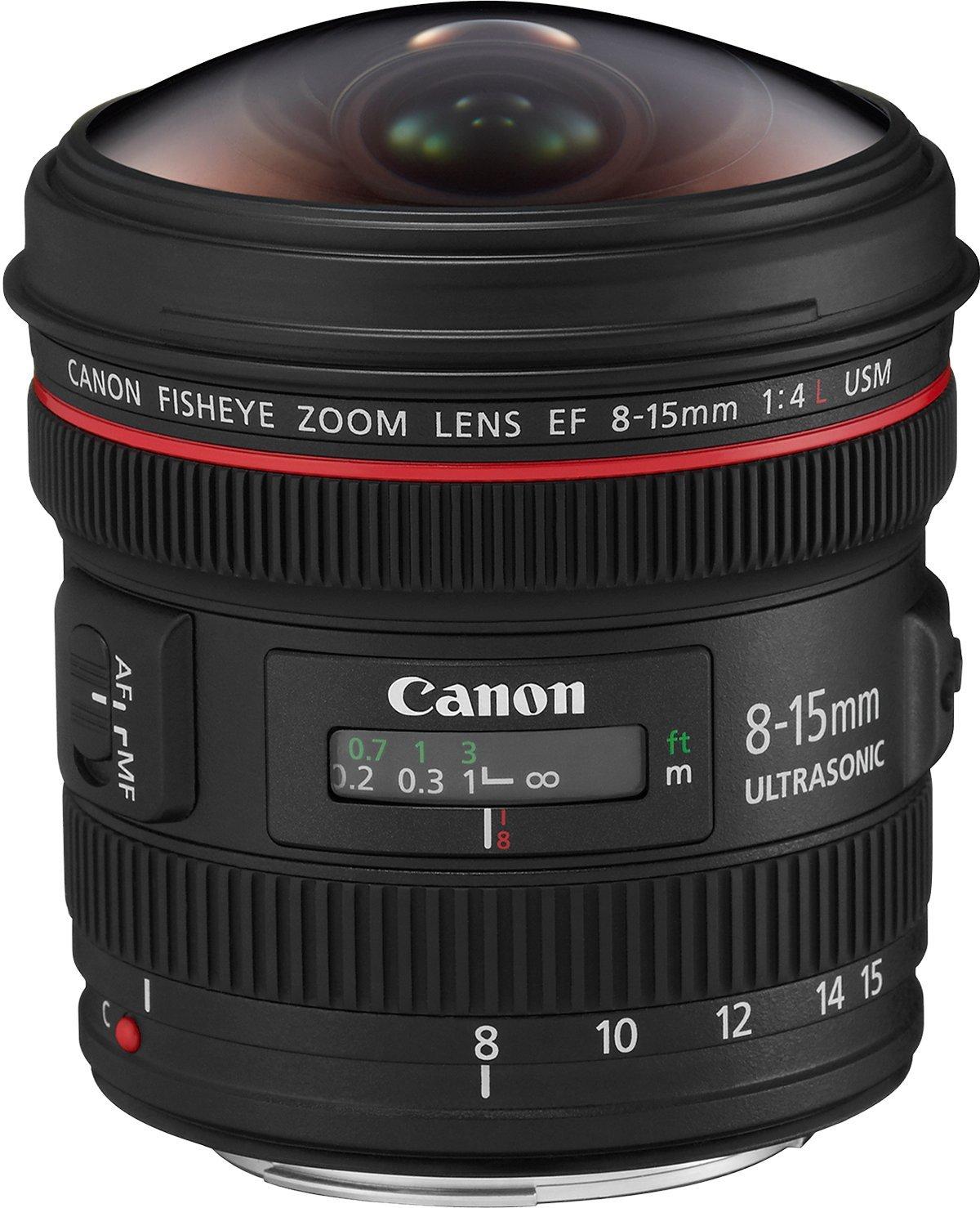 

Ультраширококутний зум-об’єктив Canon F4L Fisheye USM, сумісний із повним розміром EF8-15 мм